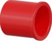 Заглушка для аспирационной системы D25 АБС (красная)