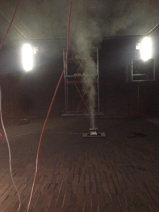 Рис. 4. Тестовый очаг пожара ТП-2 а начало теста