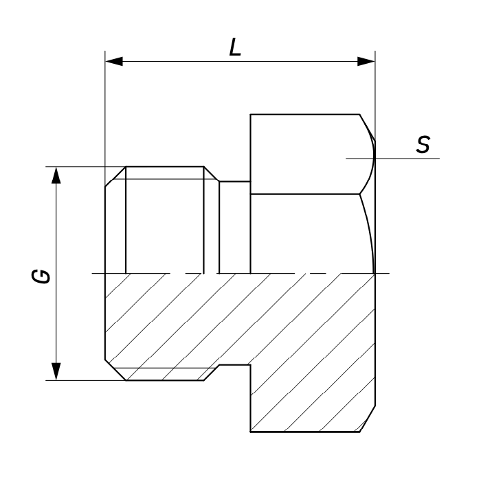 Заглушка НР испытательная G Схема